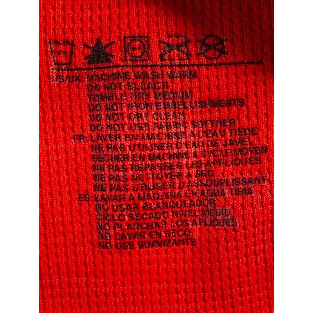 Fox Racing Active Tech Thermal‎ Shirt Mens XL Red Long Sleeve Waffle Knit Logo - Picture 6 of 10